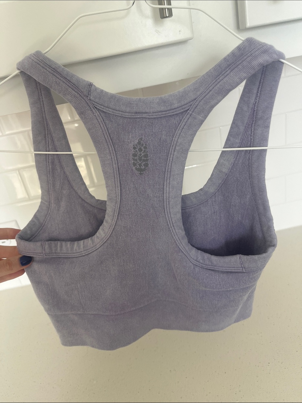 aerie Lilac Ribbed Racerback Brami - Picture 3 of 3